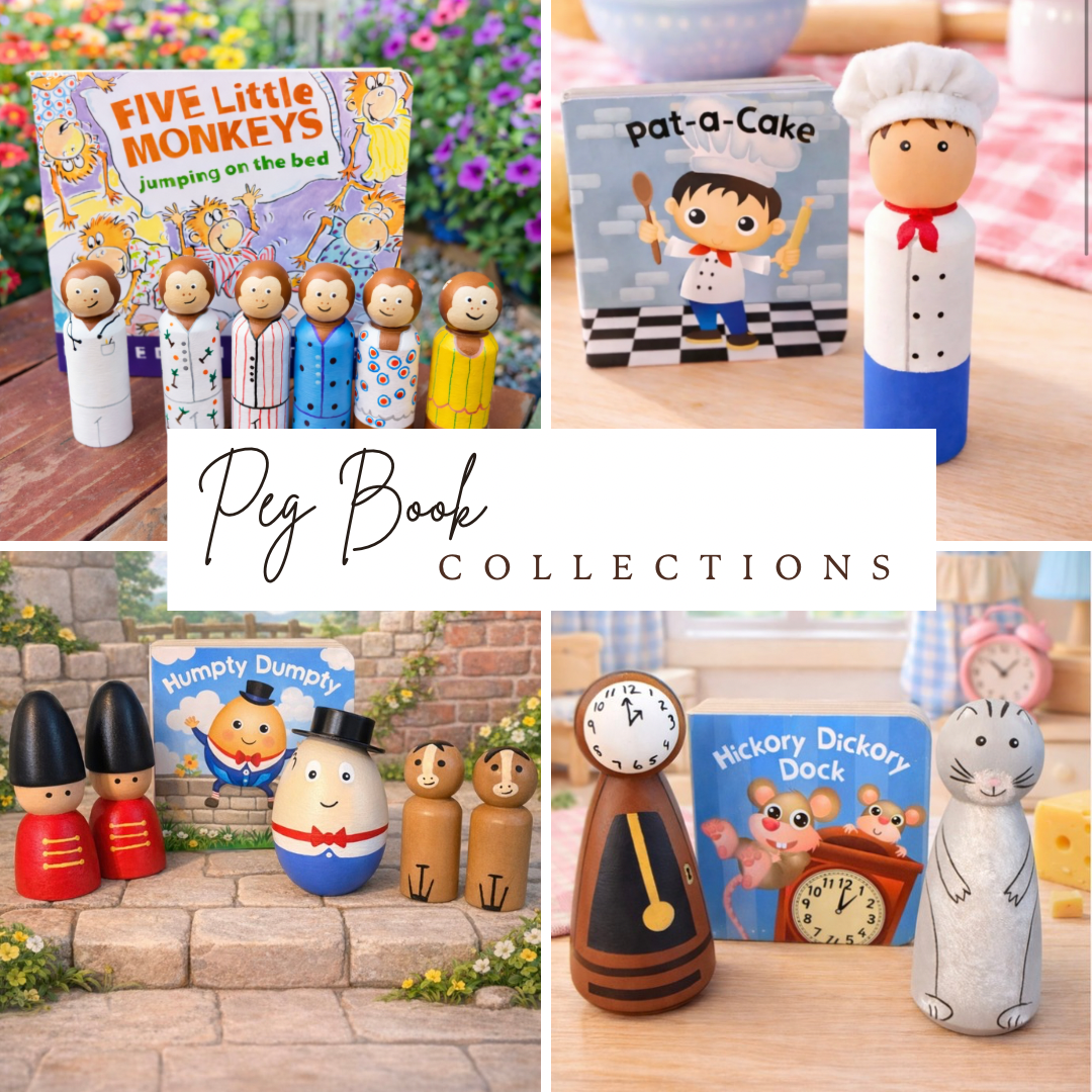 Wooden Peg Book Sets
